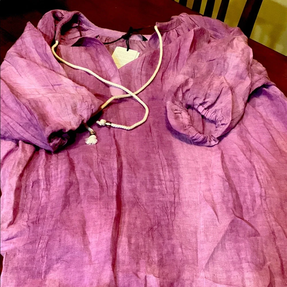 Brand new, high quality absolutely stunning 100% linen gorgeous dress,size Large - Picture 6 of 17